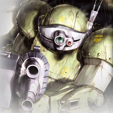 A Scopedog from Armored Trooper Votoms.
